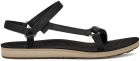 Teva Women's Original Universal Slim Leather Sandal Black/Tan - 1151031-BLTN