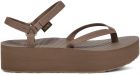 Teva Women's Flatform Sandal Slim Sandal Caribou - 1164630-CRBO