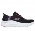 Skechers Women's Slip-ins: Arch Fit 2.0 - Easy Chic Sneakers Black/Hot Pink - 150066-BKHP