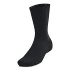 Under Armour Unisex-Adult Training Cotton Crew Socks 3 Pack, (001) Black/Black/White, Small