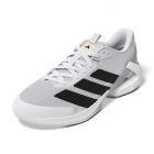 Adidas Mens Adizero Ubersonic 5 Tennis Court Shoe Cloud White/Core Black/Silver Metallic - IE1376