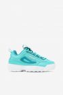 FILA Women's Disruptor II Premium Sneaker Blue Tint/Turquoise Tonic/White - 5XM01763-425