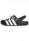 Adidas Unisex Adult Adilette Clog 2.0 Black/White/Black - JR4025