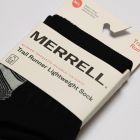 Merrell Unisex Trail Runner Lightweight No Show Sock 1 pair per pack, Black,5-9.5 Women's /5-8.5 Men's