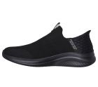 Skechers Men's Ultra Flex 3.0 Smooth Step Hands Free Slip-ins Sneaker, Black/Black, 11 Wide