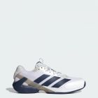 Adidas Men's Adizero Ubersonic 5 Tennis Shoe Cloud White/Dark Blue/Silver Metallic - JR1736