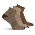 Merrell Unisex Trekker Outdoor Quarter Socks Olive Assorted (3 pairs) - MEA33505Q3B2001-OLAST