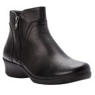 Propet Women's Waverly Double-Zip Ankle Boot Black Leather - WFX085LBLK