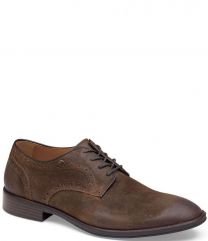 Johnston & Murphy Men's Henrick Plain Toe Shoe Tan Suede - 15-1462