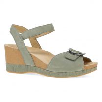 Dansko Women's Stella Sandal Sage Milled Nubuck Leather - 10003130300