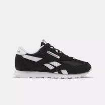 Reebok Unisex Kids' Classic Nylon Sneaker Black/Black/White - 100038891