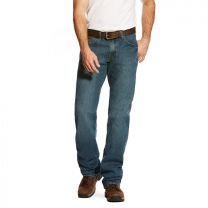 Ariat Men's Rebar M4 Relaxed DuraStretch Basic Boot Cut Jean Carbine - 10016221