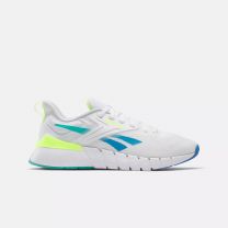 Reebok Men's Nano Gym Shoes White/Unleashed Green/Kinetic Blue - 100208634