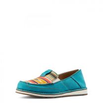 Ariat Women's Cruiser Slip-On Teal Suede/Turquoise Serape - 10044530