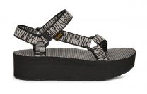 Teva Women's Flatform Universal Sandal  Digit Black/White - 1008844-DGTB