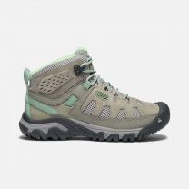 KEEN Women's Targhee Vent Mid Hiking Boot Fumo/Quiet Green - 1018589