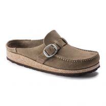 BIRKENSTOCK Women's Buckley Grey Taupe Suede (narrow width) - 1019490