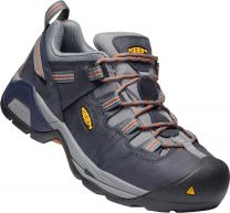 KEEN Utility Men's Detroit XT Steel Toe Work Shoe Navy Peacoat/Leather Brown - 1020033