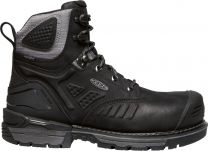 KEEN Utility Men's 6" Philadelphia Carbon Fiber Toe Waterproof Work Boot Black/Steel Grey - 1022109
