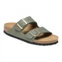 BIRKENSTOCK Women's Arizona Vegan Silky Thyme Birkibuc (narrow width) - 1025477