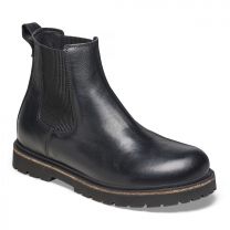 BIRKENSTOCK Men's Highwood Slip On Boot Black Leather (regular width) - 1025764