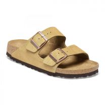 BIRKENSTOCK Unisex Arizona Latte Cream Suede (regular width) - 1026190