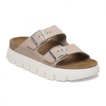 Papillio by BIRKENSTOCK Women's Arizona Chunky Sandal Light Rose Suede Leather (narrow width) - 1029117