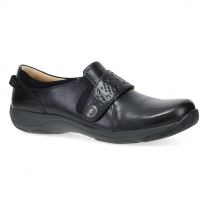 Dansko Women's Sallie Wide Black Waxy Burnished Leather - 10404020200