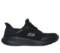 SKECHERS WORK Women's Slip-Ins Squad Chaos SR - Adelo Soft Toe EH Work Shoe Black - 108159