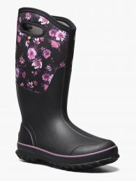 BOGS Women's Classic Tall Slip On Snow Boots Painterly Print Black Multi - 72714-009