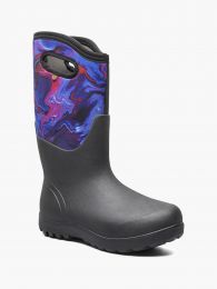 BOGS Women's Neo-Classic Oil Twist Farm Boots Black Multi - 72858-009