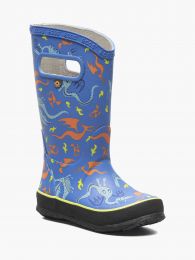 BOGS Unisex Kids' Rainboots Dragon Blue Multi - 72998-460