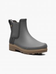 BOGS Women's Holly Chelsea Rain Boot Dark Grey  - 72781-011