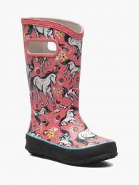 BOGS Little Kids' Rainboot Unicorn Awesome Rain Boot Pink Multi - 73000-690