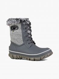 BOGS Women's Arcata Kit Waterproof Lace Up Snow Boots Gray Multi - 72404-062