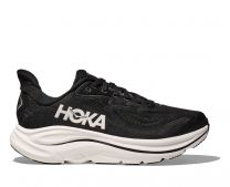 HOKA Men's Clifton 10 Wide Running Shoes Black/White - 1162032-BWHT