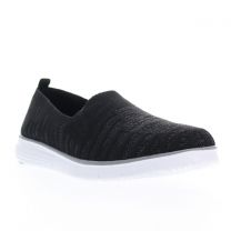 Propet Women's TravelFit Slip-On Shoe Black/Charcoal - WAT044MBCL
