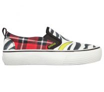 Skechers Women's Punkrose Volt'd - Anything Goes Camo Slip On Sneaker Zebra - 148010-ZBA
