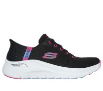 Skechers Women's Slip-ins: Arch Fit 2.0 - Easy Chic Sneakers Black/Hot Pink - 150066-BKHP