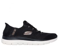 Skechers Women's Slip-ins: Summits - Classy Night Sneaker Black/Rose Gold - 150128-BKRG