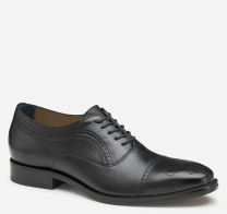Johnston & Murphy Men's Danridge Cap Toe Shoe Black Full Grain Leather - 15-8015
