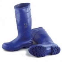 DUNLOP 16'' OnGuard BlueMax PVC Steel Toe Waterproof Pull On Work Boots Blue  - 89102