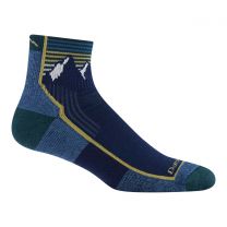Darn Tough  Men's Hiker Quarter Midweight with Cushion Socks Mountain Lake - 1959-MOUNTAIN LAKE
