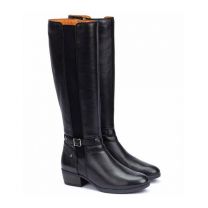 Pikolinos Women's Daroca Tall Gored Boot with Side Zip Black - W1U-9528-BLACK