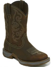 Tony Lama Men's 11" Junction Soft Toe Waterproof Work Boot Dark Brown - RR3353