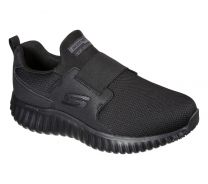 SKECHERS WORK Men's Arch Fit SR - Cicades Soft Toe Slop Resistant Work Shoe Black - 200027-BLK