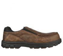 SKECHERS WORK Men's Vicksburk - Rubustle Composite Toe Toe Work Shoe Brown - 200057-CDB