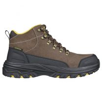 SKECHERS WORK Men's Fannter - Dezful Steel Toe Waterproof Work Boot Brown - 200091-BRS