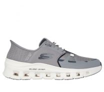 SKECHERS WORK Men's Slip-Ins Glide-Step Pro Soft Toe EH Slip Resistant Slip-On Work Shoe Grey/Charcoal - 200337-GYCC