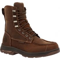 GEORGIA BOOT Men’s 11” Athens SuperLyte Waterproof Wellington Soft Toe Pull-On Boot Brown - GB00724